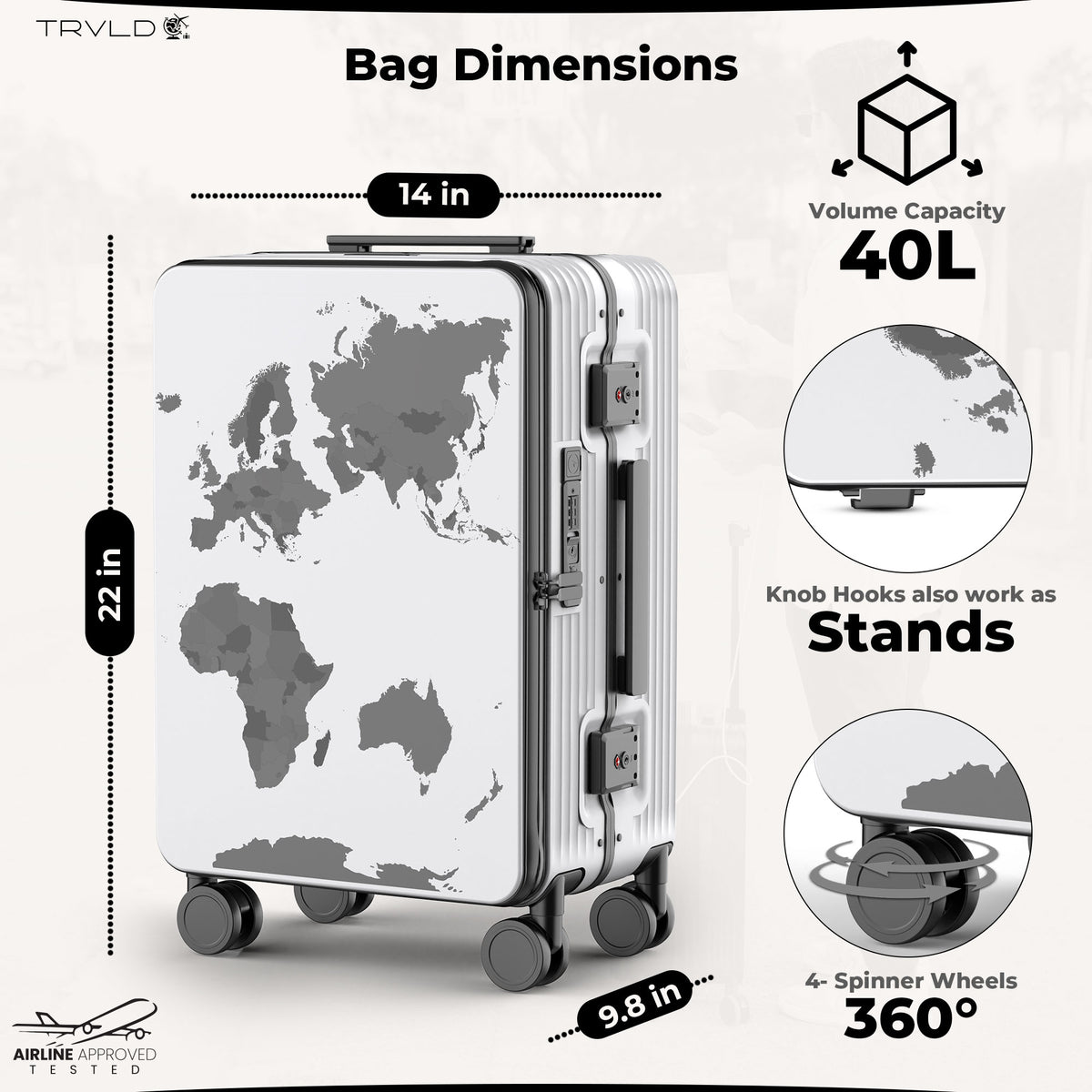 The Aluminum Frame All-In-One Carry On
