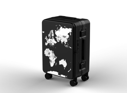 black trvld carry on suitcase and luggage